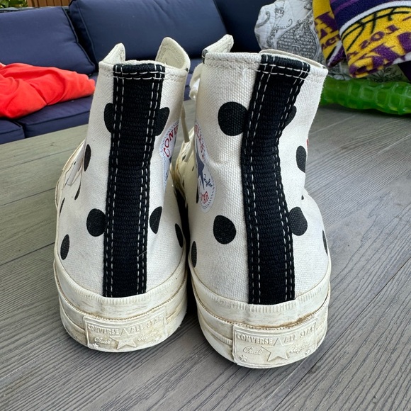 Comme des garcons x converse, used, but can still get good use of them. - Picture 3 of 4